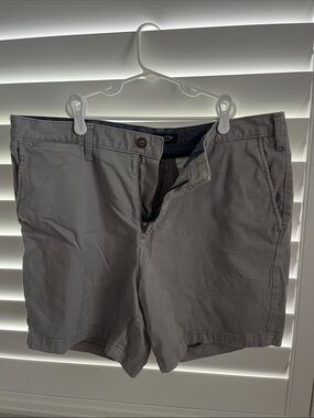 Men's Gray Cotton Chino Shorts - Nautica